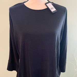 Repeat Cashmere brand 3/4 sleeve relaxed tee